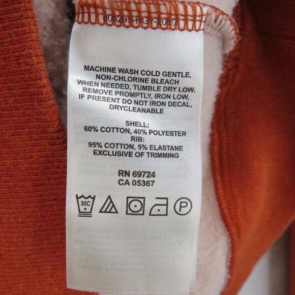 Columbia Pullover Sweater Mens XL Orange Half Zip Outdoor Fleece Warm Casual - Picture 5 of 8